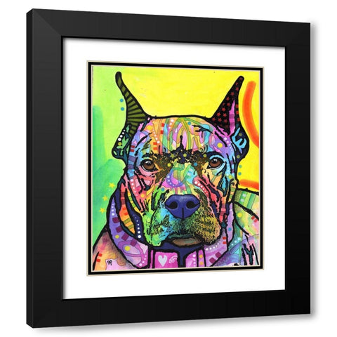 Stare Down Black Modern Wood Framed Art Print with Double Matting by Dean Russo Collection
