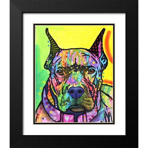 Stare Down Black Modern Wood Framed Art Print with Double Matting by Dean Russo Collection