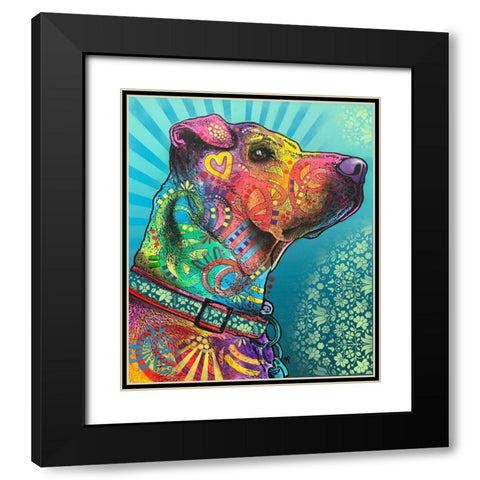 Style Eyes Black Modern Wood Framed Art Print with Double Matting by Dean Russo Collection