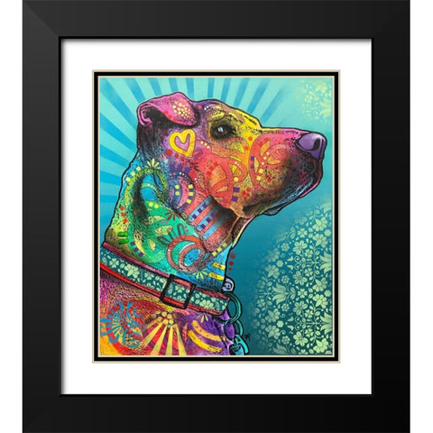 Style Eyes Black Modern Wood Framed Art Print with Double Matting by Dean Russo Collection