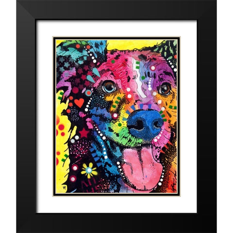 Aussome Black Modern Wood Framed Art Print with Double Matting by Dean Russo Collection