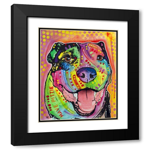Have Pittie Black Modern Wood Framed Art Print with Double Matting by Dean Russo Collection