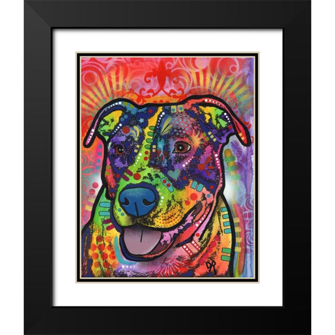 Dixie Black Modern Wood Framed Art Print with Double Matting by Dean Russo Collection