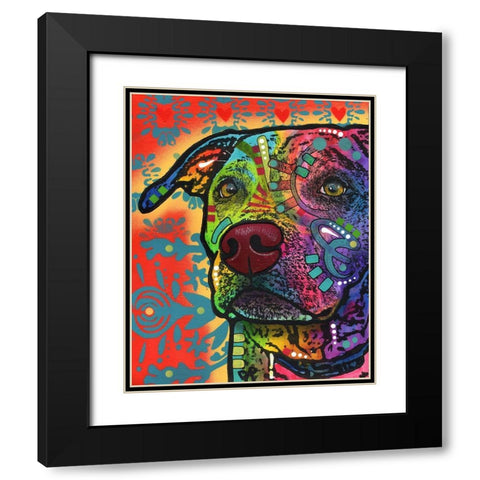 Huckleberry Black Modern Wood Framed Art Print with Double Matting by Dean Russo Collection