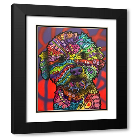 Wrigley Black Modern Wood Framed Art Print with Double Matting by Dean Russo Collection
