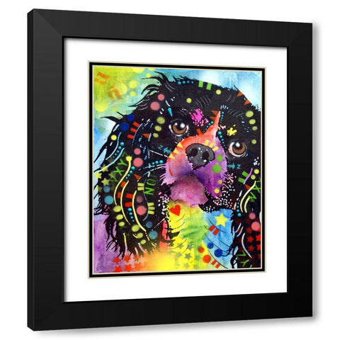 King Charles 2 Black Modern Wood Framed Art Print with Double Matting by Dean Russo Collection
