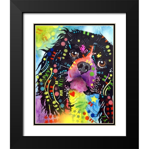 King Charles 2 Black Modern Wood Framed Art Print with Double Matting by Dean Russo Collection