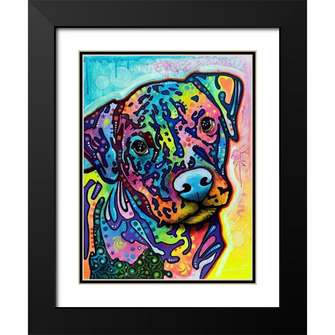 Pigeon Black Modern Wood Framed Art Print with Double Matting by Dean Russo Collection