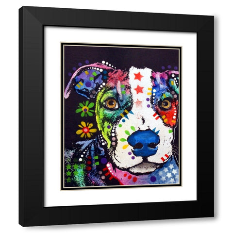 Pit 2 Black Modern Wood Framed Art Print with Double Matting by Dean Russo Collection