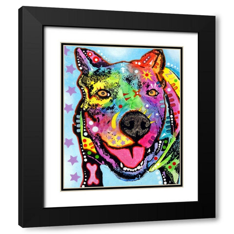 Smokey 2 Black Modern Wood Framed Art Print with Double Matting by Dean Russo Collection