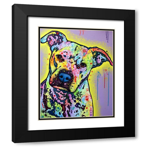 Sugar Black Modern Wood Framed Art Print with Double Matting by Dean Russo Collection