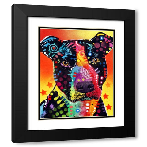 The Focused Pit Black Modern Wood Framed Art Print with Double Matting by Dean Russo Collection