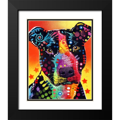 The Focused Pit Black Modern Wood Framed Art Print with Double Matting by Dean Russo Collection