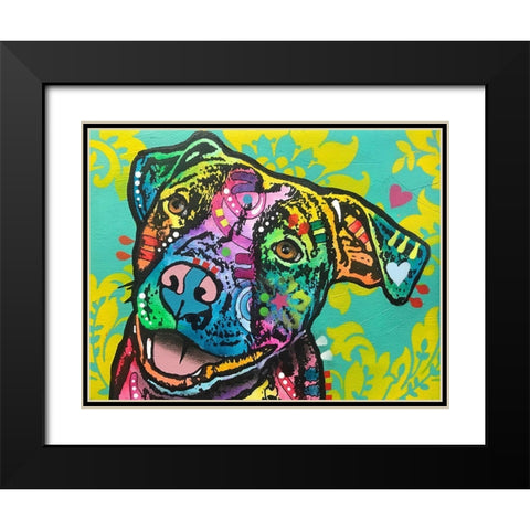 Star Black Modern Wood Framed Art Print with Double Matting by Dean Russo Collection
