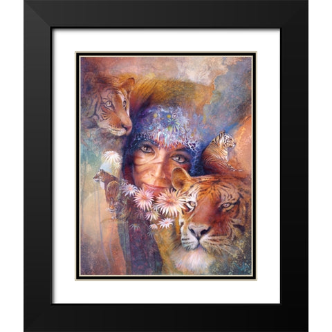 Bengali Sunrise Black Modern Wood Framed Art Print with Double Matting by Lund, Denton