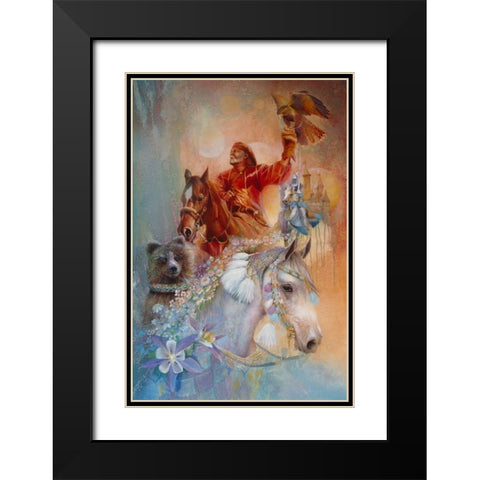 The Kings Huntsman Black Modern Wood Framed Art Print with Double Matting by Lund, Denton