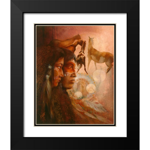 The Dowry Black Modern Wood Framed Art Print with Double Matting by Lund, Denton