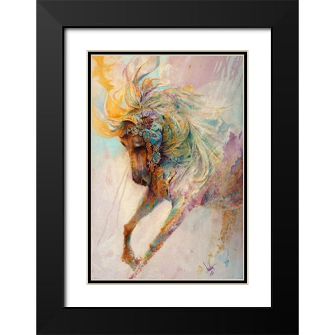 Magical Black Modern Wood Framed Art Print with Double Matting by Lund, Denton