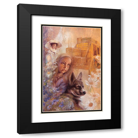 Moving West Black Modern Wood Framed Art Print with Double Matting by Lund, Denton