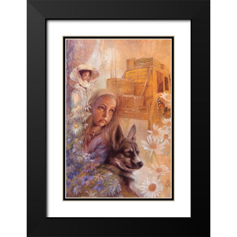 Moving West Black Modern Wood Framed Art Print with Double Matting by Lund, Denton