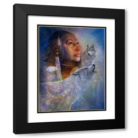 Spirits In The Mist Black Modern Wood Framed Art Print with Double Matting by Lund, Denton