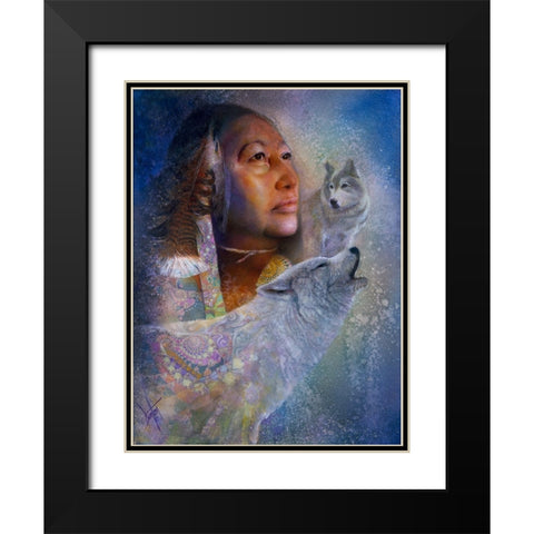 Spirits In The Mist Black Modern Wood Framed Art Print with Double Matting by Lund, Denton