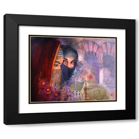 The Marketplace Black Modern Wood Framed Art Print with Double Matting by Lund, Denton