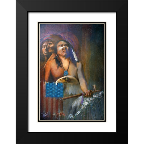 Peace Offering Black Modern Wood Framed Art Print with Double Matting by Lund, Denton