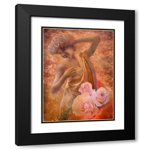 Pearl Black Modern Wood Framed Art Print with Double Matting by Lund, Denton