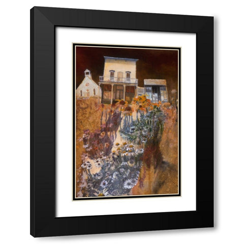 Cambria Black Modern Wood Framed Art Print with Double Matting by Lund, Denton