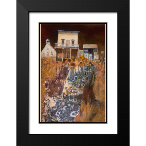 Cambria Black Modern Wood Framed Art Print with Double Matting by Lund, Denton