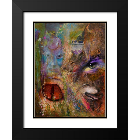 The All Seeing Eye Of Creation Black Modern Wood Framed Art Print with Double Matting by Lund, Denton