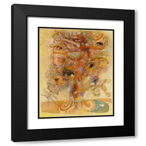 Window Of The Soul Black Modern Wood Framed Art Print with Double Matting by Lund, Denton