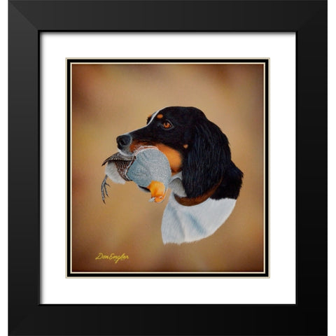 Alli Black Modern Wood Framed Art Print with Double Matting by Engler, Don