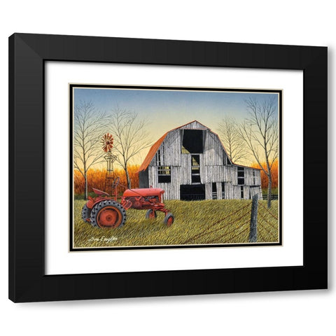 Country Life Black Modern Wood Framed Art Print with Double Matting by Engler, Don