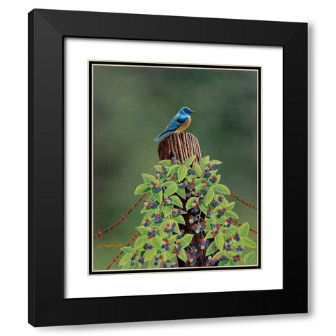 Keeping Watch Black Modern Wood Framed Art Print with Double Matting by Engler, Don