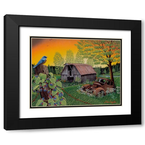 Time Gone By Black Modern Wood Framed Art Print with Double Matting by Engler, Don