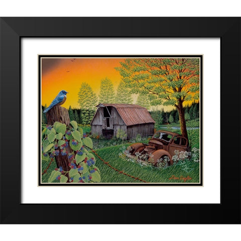 Time Gone By Black Modern Wood Framed Art Print with Double Matting by Engler, Don