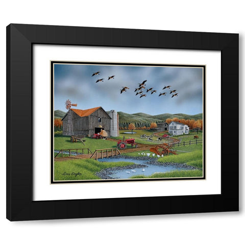 Papaws Place Black Modern Wood Framed Art Print with Double Matting by Engler, Don