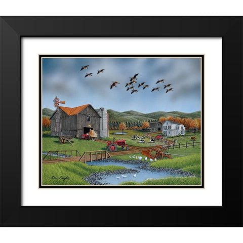 Papaws Place Black Modern Wood Framed Art Print with Double Matting by Engler, Don