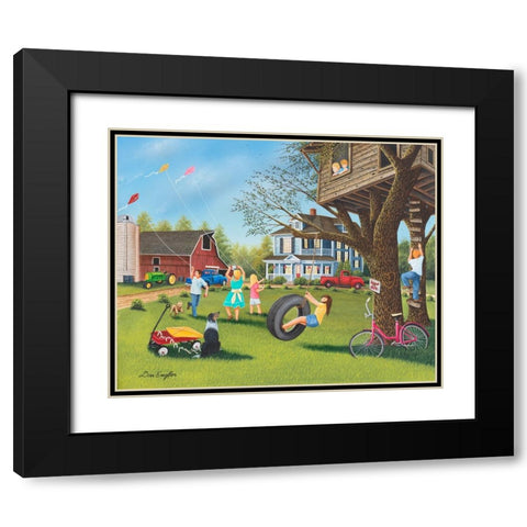 Chores Done Black Modern Wood Framed Art Print with Double Matting by Engler, Don