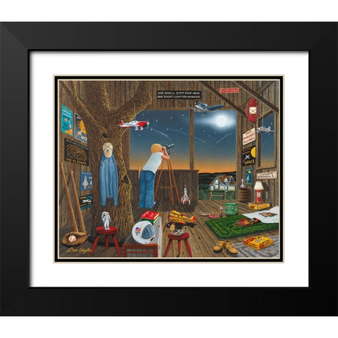 Not Just A Dream Black Modern Wood Framed Art Print with Double Matting by Engler, Don