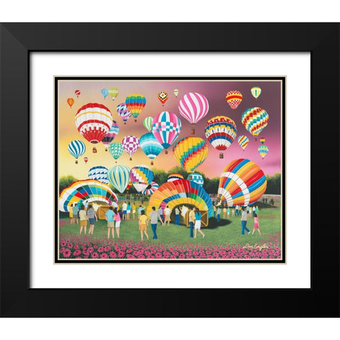 Morning Liftoff Black Modern Wood Framed Art Print with Double Matting by Engler, Don