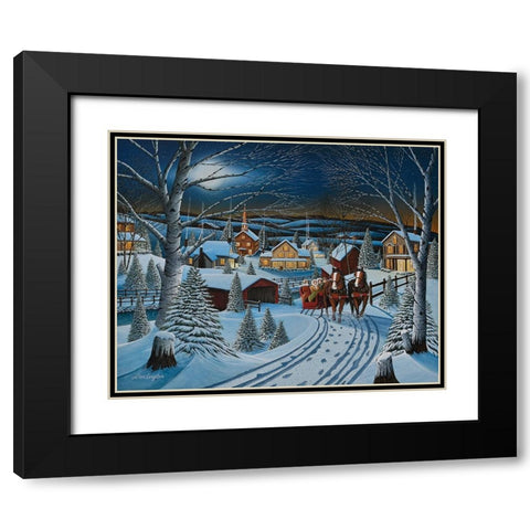 To Grandmas House Black Modern Wood Framed Art Print with Double Matting by Engler, Don