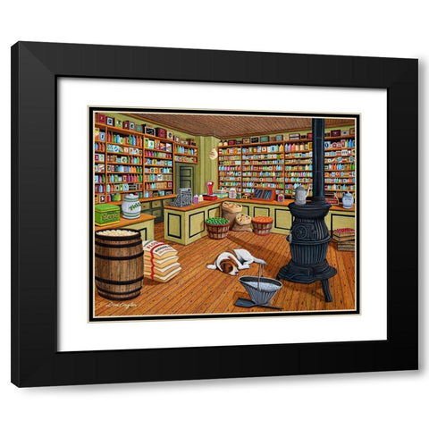 Anything You Need Black Modern Wood Framed Art Print with Double Matting by Engler, Don