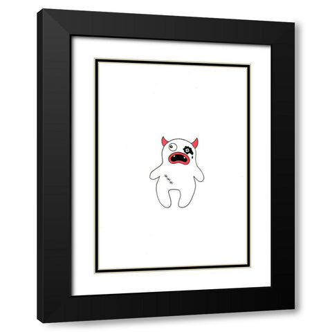 012a Black Modern Wood Framed Art Print with Double Matting by Steel, Emma