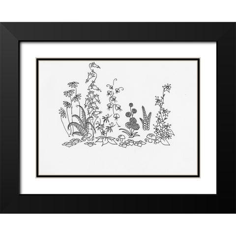 019a Black Modern Wood Framed Art Print with Double Matting by Steel, Emma