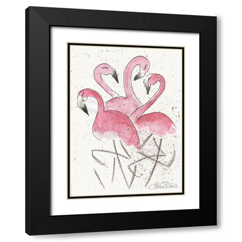 023a Black Modern Wood Framed Art Print with Double Matting by Steel, Emma