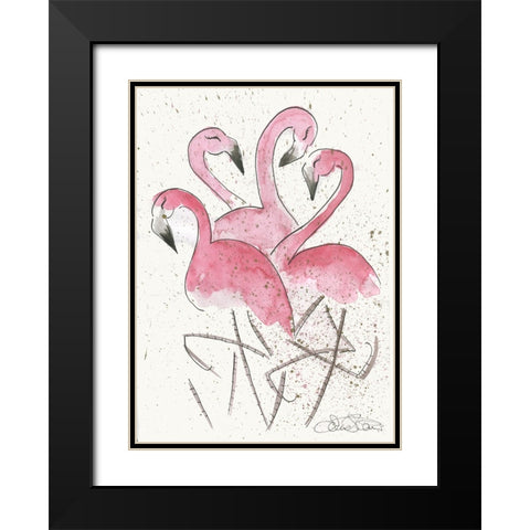 023a Black Modern Wood Framed Art Print with Double Matting by Steel, Emma