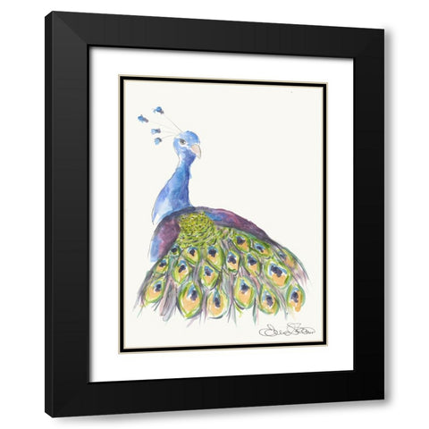 038a Black Modern Wood Framed Art Print with Double Matting by Steel, Emma